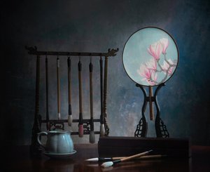 Nature morte au magnolia chinois