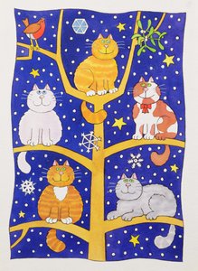 Cinq chats de Noël - Cathy Baxter
