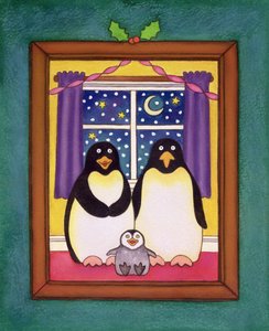 Famille de pingouins de Noël, 1997 - Cathy Baxter