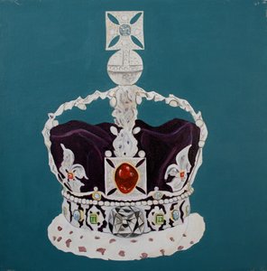 Joyaux de la Couronne 5, 2001 (huile sur toile) - Cathy Lomax