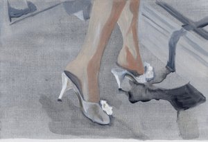 Journal de bord #47 (23.04.13 She got undressed), 2015 (huile sur papier)