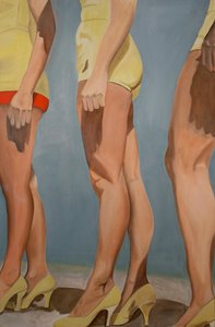 Jambes, 2007 (huile sur toile) - Cathy Lomax