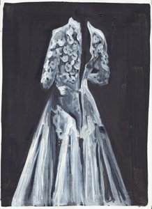 Lorelei, 2012 (huile et acrylique sur papier) - Cathy Lomax