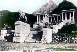 Mémorial de Rhodes, Devils Peak, Le Cap, vers 1920