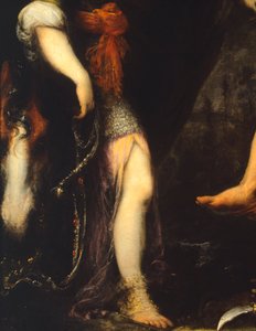 Erminia parmi les bergers, par Cecco Bravo (détail) - Cecco  Bravo