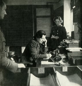 Salle de renseignement de la station, vers 1943