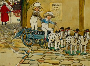 Les puces de la vieille école; Le carrosse de York - Cecil Charles Windsor Aldin