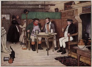 Illustration pour Les Papiers posthumes du Pickwick Club par Cecil Aldin - Cecil Charles Windsor Aldin