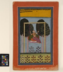 Une femme sur une balançoire, c.1800