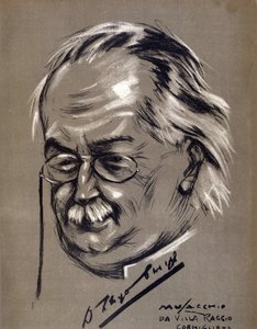 David Lloyd George (1863-1945), homme politique britannique. Caricature de Cesare Musacchio (né en 1882) - Cesare Annibale Musacchio