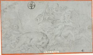 Copie de la scène de la vie de Sylla fresque, dans la salle de Saturne, Palais Pitti