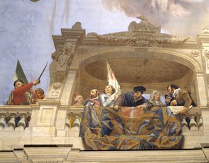 Ettore, Andrea Doria, F. Ferrucci, M. Colonna et Doge Morosini (détail) - Cesare Mariani