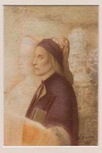 Portrait de Dante, par Cesare Mussini, vers 1844