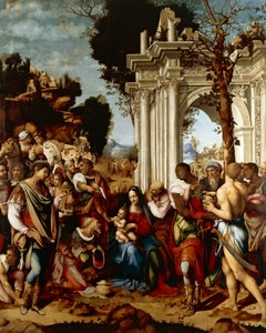 Adoration des Mages, par Cesare da Sesto (1477-1523)