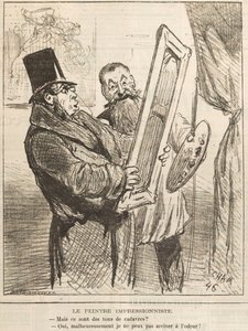 Le peintre impressionniste: Mais ce sont des tons de cadavre ..., 1877
