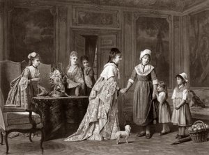 La visite du château - Charles (after) Baugniet