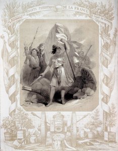 Allégorie aux chants patriotiques de la France. Dessin de Bour (19e siècle). Paris, B.N.