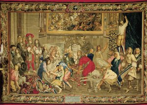 Louis XIV visitant la manufacture des Gobelins