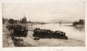 Bateaux de boue sur la Tamise, 1883