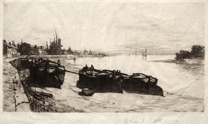 Bateaux de boue sur la Tamise, 1883