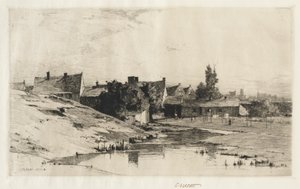 Vieilles maisons près de Bruges, 1884-1888