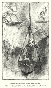 Stephenson descend dans le puits