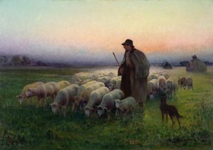 Le Retour au champ, c.1913 - Charles Amable Lefebvre