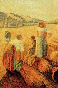 Aux champs - Charles Angrand