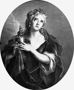 Adrienne Lecouvreur (1692-1730), actrice française dans le rôle de Cornélie dans Mort de Pompée de Pierre Corneille