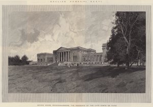 Maisons anglaises, Stowe House, Buckinghamshire, la résidence du défunt comte de Paris - Charles Auguste Loye