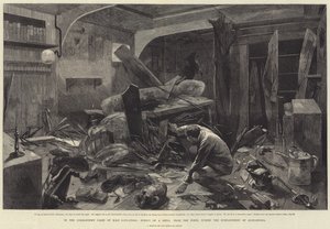Dans la cabine du commandant du HMS Alexandra, effet d