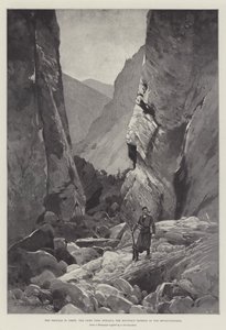 Les troubles en Crète, le col principal, Sphakia, le refuge montagneux des révolutionnaires