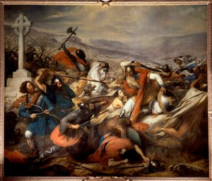 La Bataille de Poitiers, 25 octobre 732 - Charles Auguste Steuben