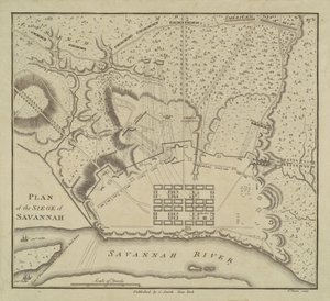 Plan du siège de Savannah