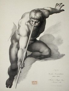 Ange jouant de la trompette, planche 1 de Cours de Dessin Volume II: 