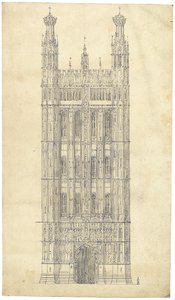 Dessin pour les Chambres du Parlement, c.1836-40