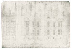 Dessin pour les Chambres du Parlement, vers 1836-40