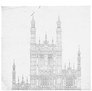 Dessin pour les Chambres du Parlement, vers 1836-40