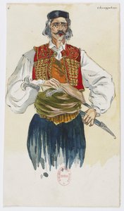 Holmès - La montagne noire - costume designs by Charles Bianchini - 06. Choryphées - Charles Bianchini