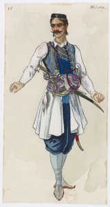 Holmès - La montagne noire - costume designs by Charles Bianchini - 18. Mirko - Charles Bianchini