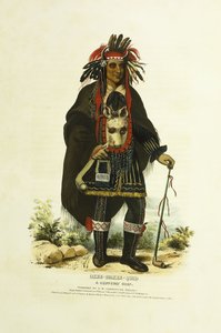 Okee-Makee-Quid, un chef Chippeway - Charles Bird (after) King