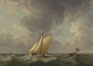 Un cotre par vent fort - Charles Brooking