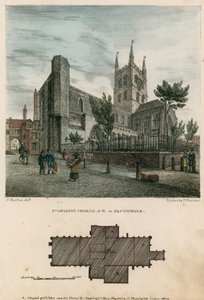 Église Saint-Sauveur, Southwark, Surrey, vue nord-ouest