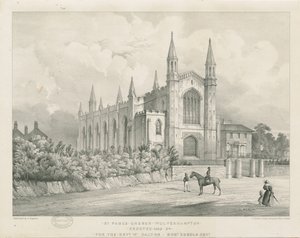 Wolverhampton - Église Saint-Paul : lithographie, nd [milieu du 19e siècle] - Charles Burton