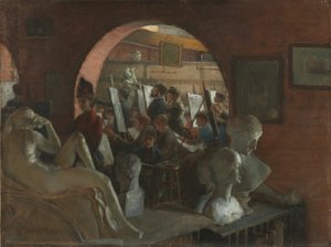 Une alcôve dans la Ligue des étudiants en art, 1888