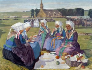 Femmes de Plougastel au Pardon de Sainte-Anne-La-Palud