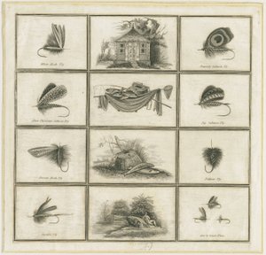 Dovedale - Mouches et hameçons de Charles Cotton : gravure sur cuivre, nd [?19e siècle]
