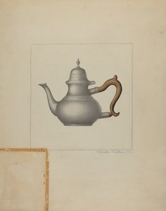 Théière en étain