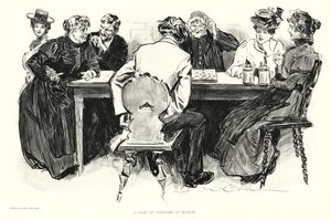 Une partie de dames à Munich - Charles Dana Gibson
