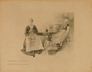 Caleb Plummer et sa fille, tiré de "The Cricket on the Hearth" (Le grillon sur la cheminée)